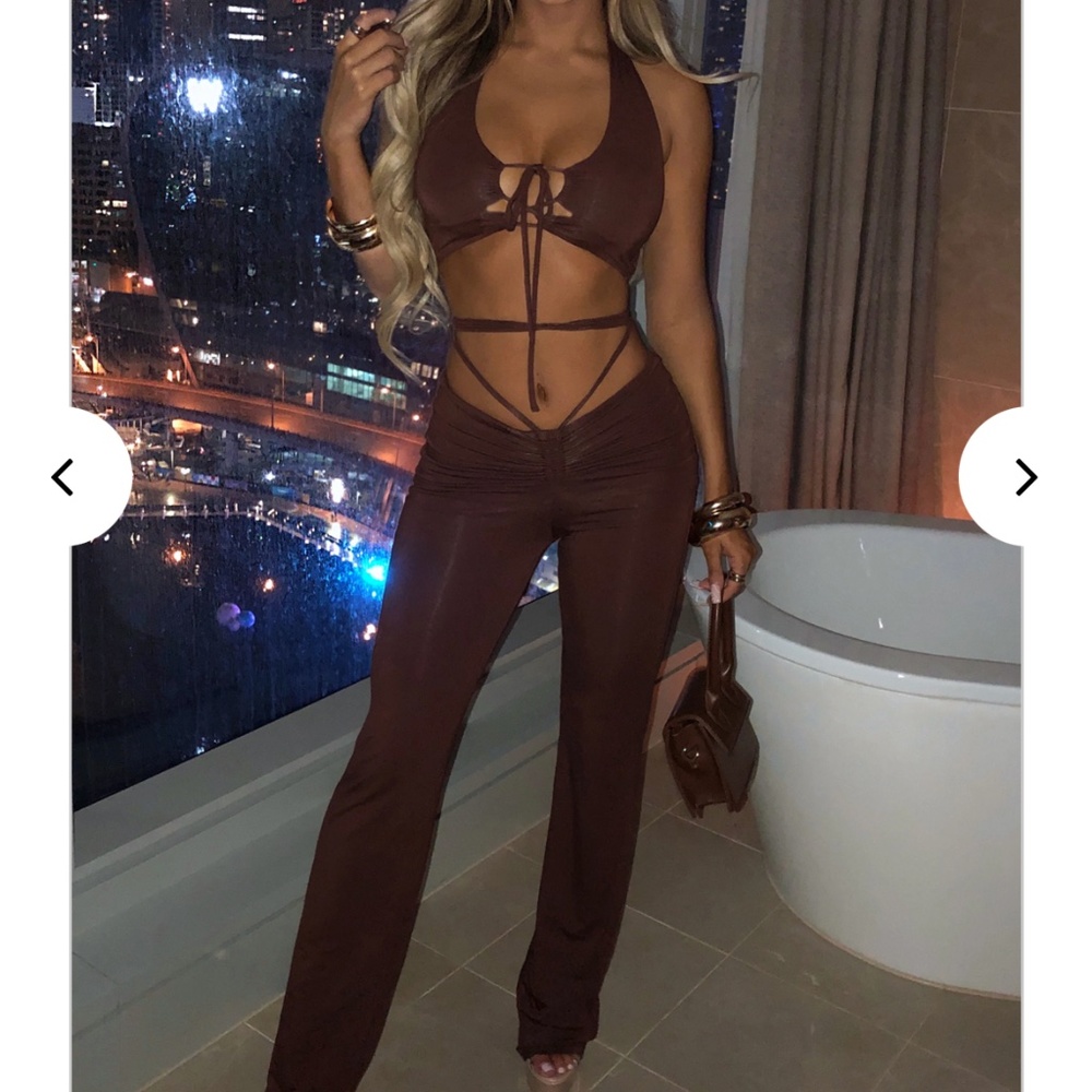 Baby boo pant set. Crop top and Pants